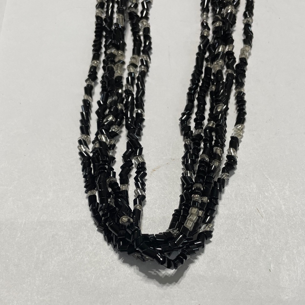 Bohemian Traders Vintage 1980’sBohemian Glass Seed Bead Multi Strand Necklace